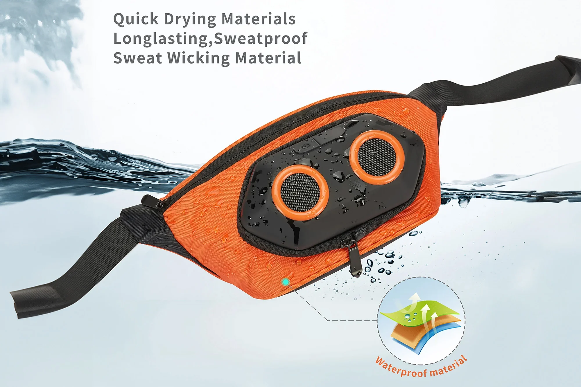 Bluetooth Speaker Waist Bag - Image 4