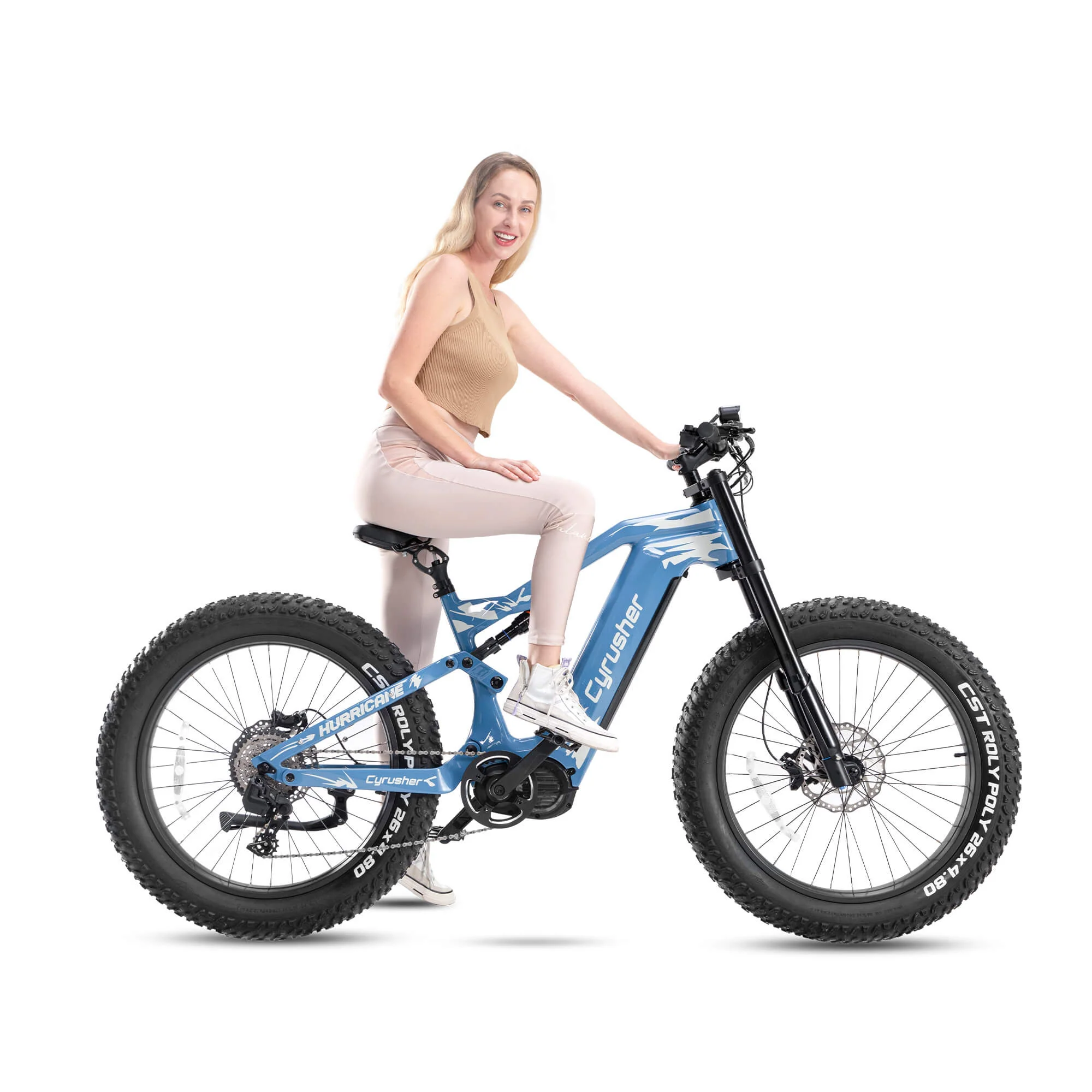 Cyrusher Hurricane-1000W Carbon Fiber Mid-Drive Ebike - Image 6