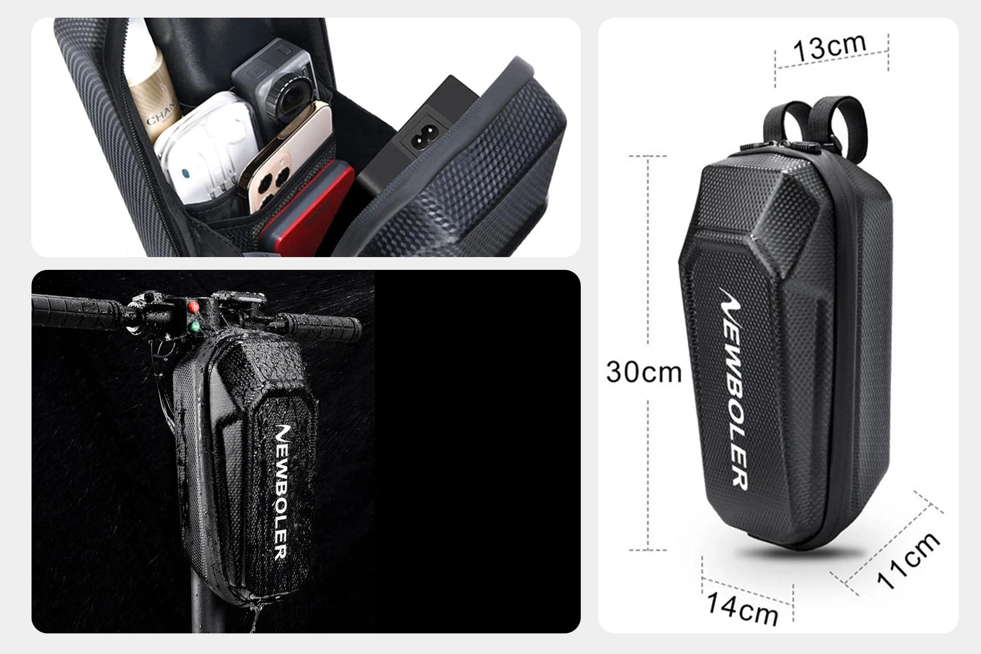 Quick Release Hard Shell Storage Bag for Glider E-Bike & Scooter - Image 8