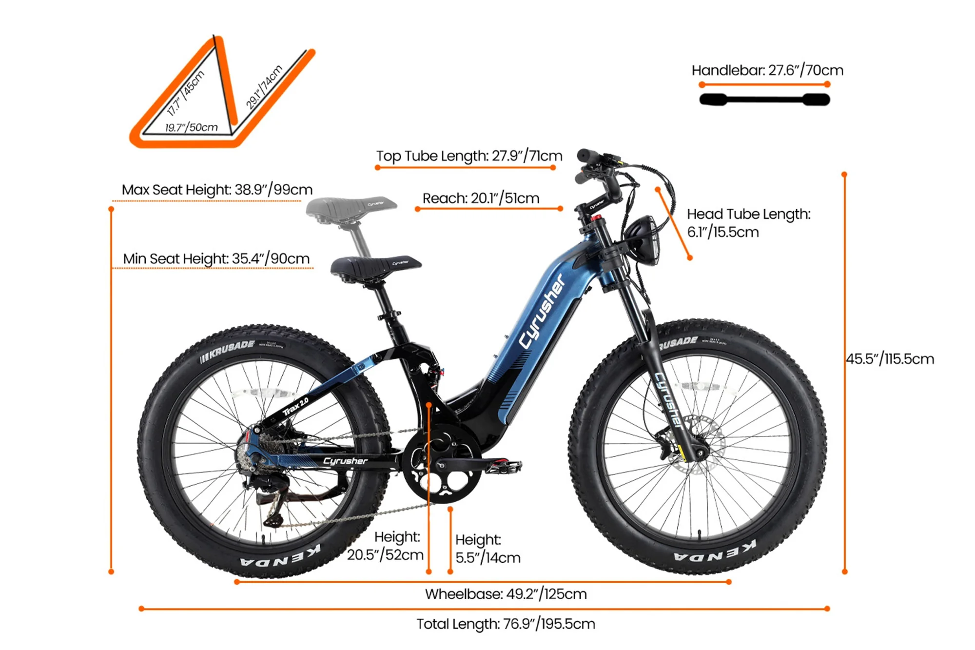 Trax 2.0 All-Terrain Electric Bike - Image 10